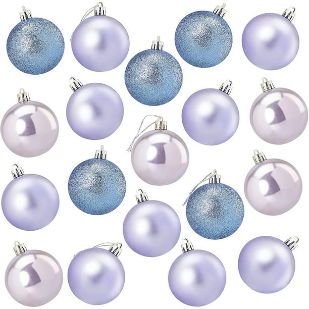 Purple Lilac Irridesant Snowflake Shatter Resist Christmas Ornament Decoration